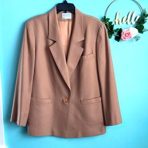 Vintage Pendleton Pure Virgin Wool Tan Blazer